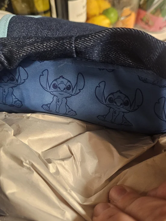 Disney Loungefly Stitch Embroidered Mini Backpack - Navy & Teal - Picture 5 of 5